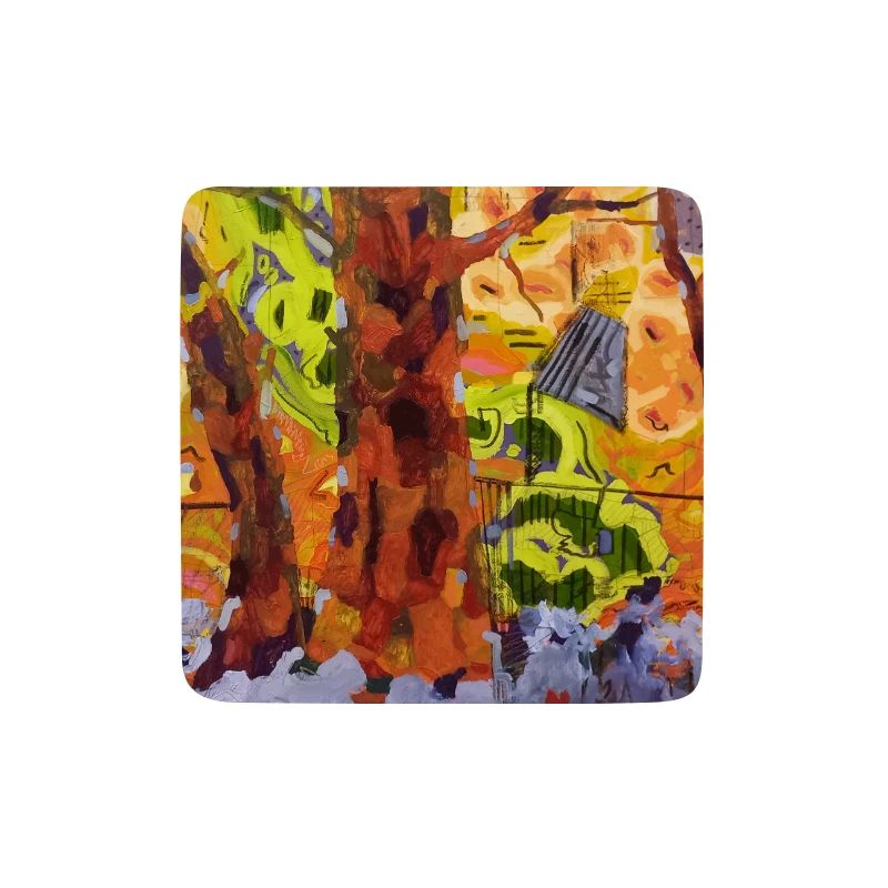 Le parc d’automne dans l’abstraction des couleurs