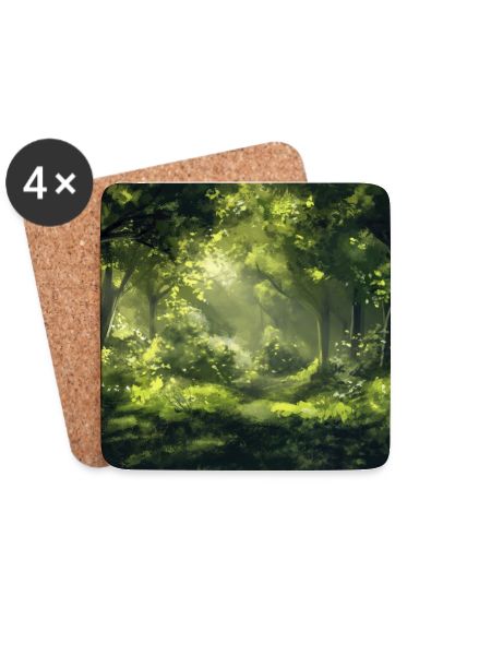 Waldlandschaft Illustration Poster