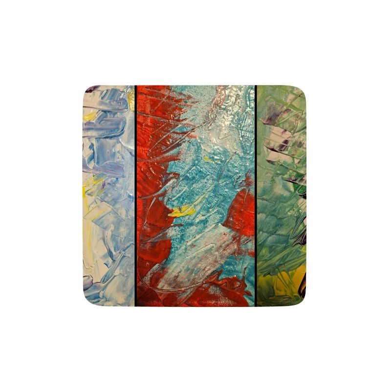 Triptychon Farbfluss