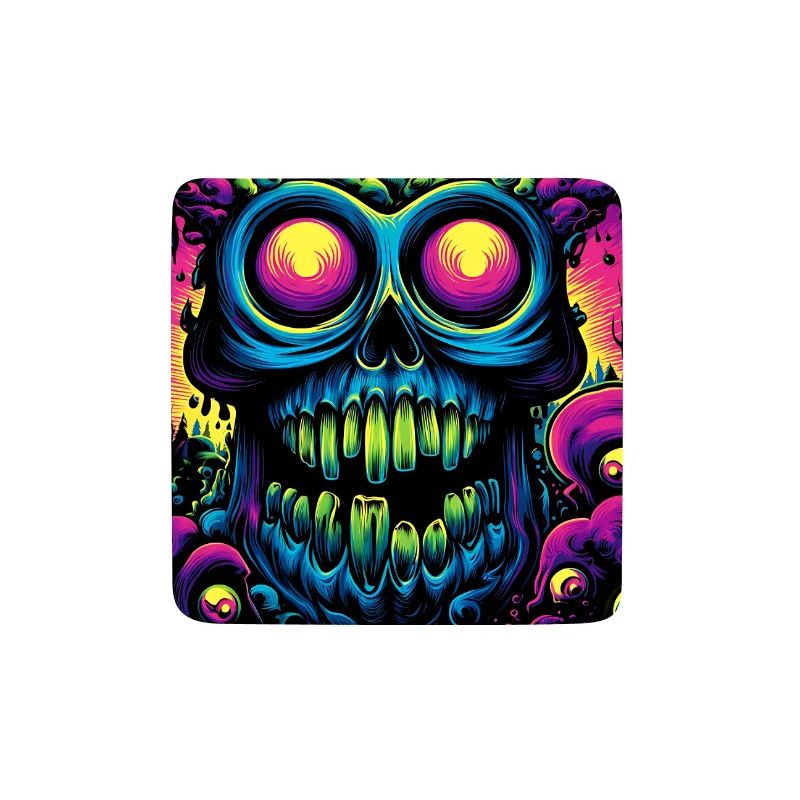 Glühender psychedelischer Schädel
