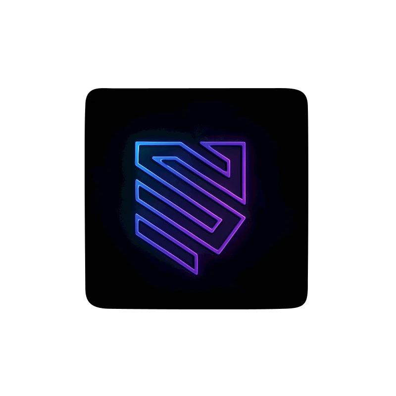 Neon Geometrie Logo Gradient