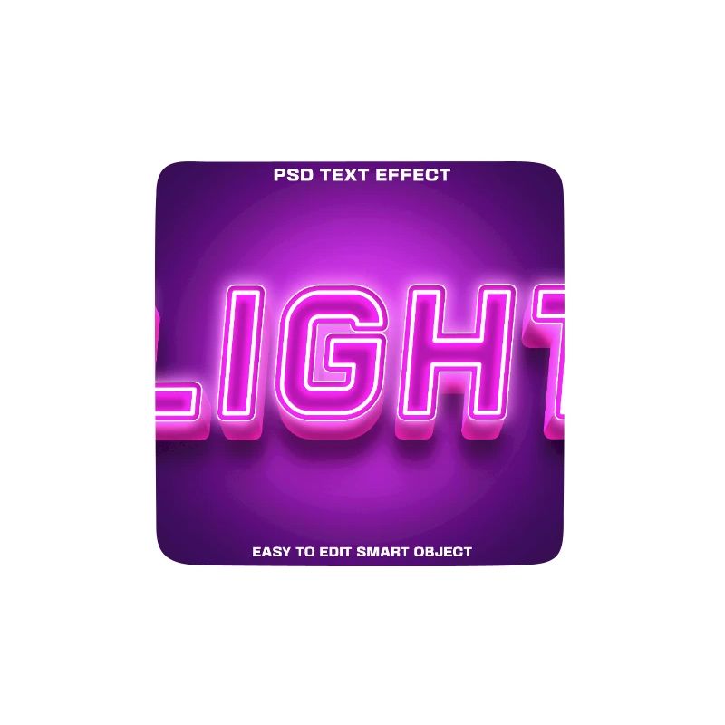 Neonlicht Light Schriftzug