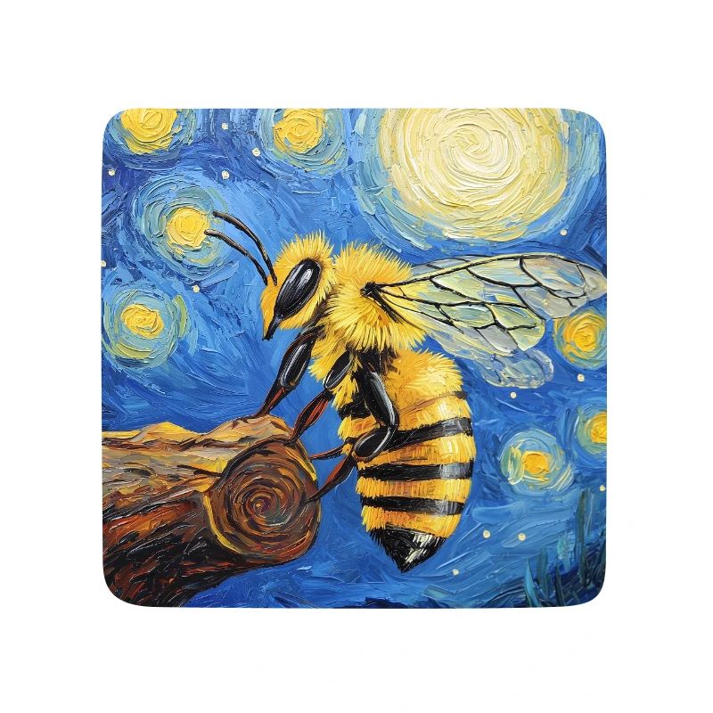 Bee Van Gogh Style Starry Night