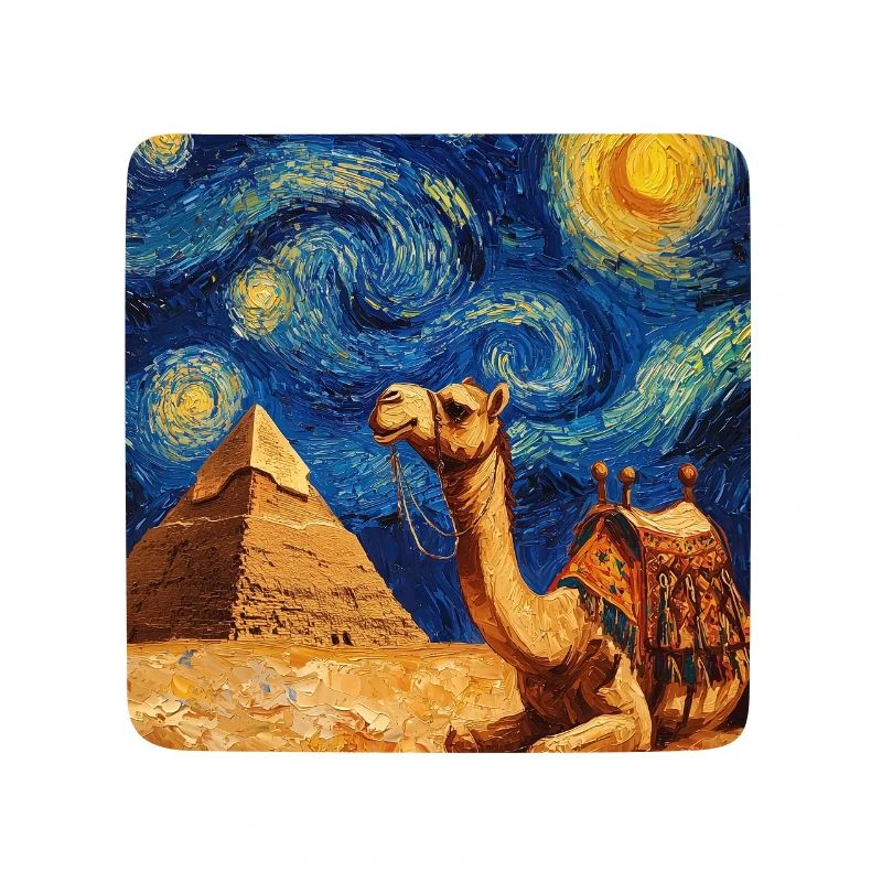 Kamel Van Gogh Style Starry