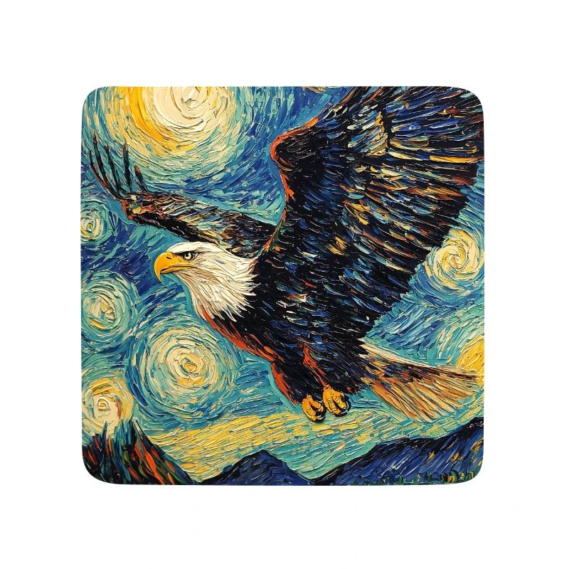 Eagle Bird Van Gogh Style Starry Night