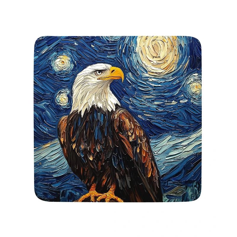 Eagle Bird Van Gogh Style Starry Night