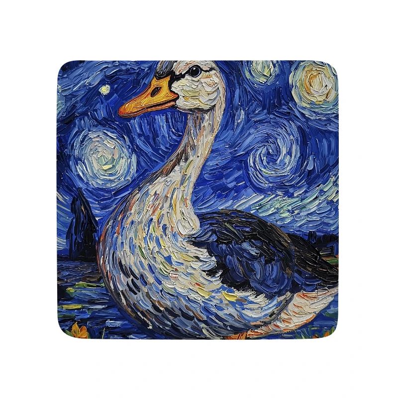 Goose Duck Bird Van Gogh Style Starry Night