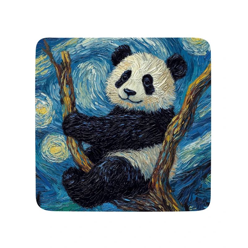 Panda Bear Van Gogh Style Starry Night