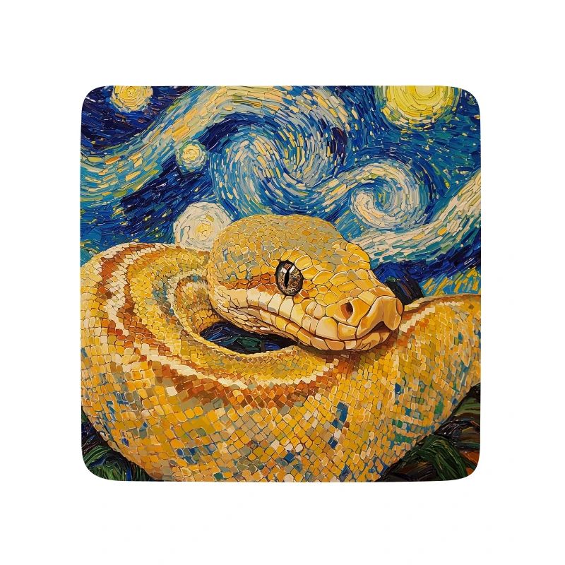 Snake Python Van Gogh Style Starry Night