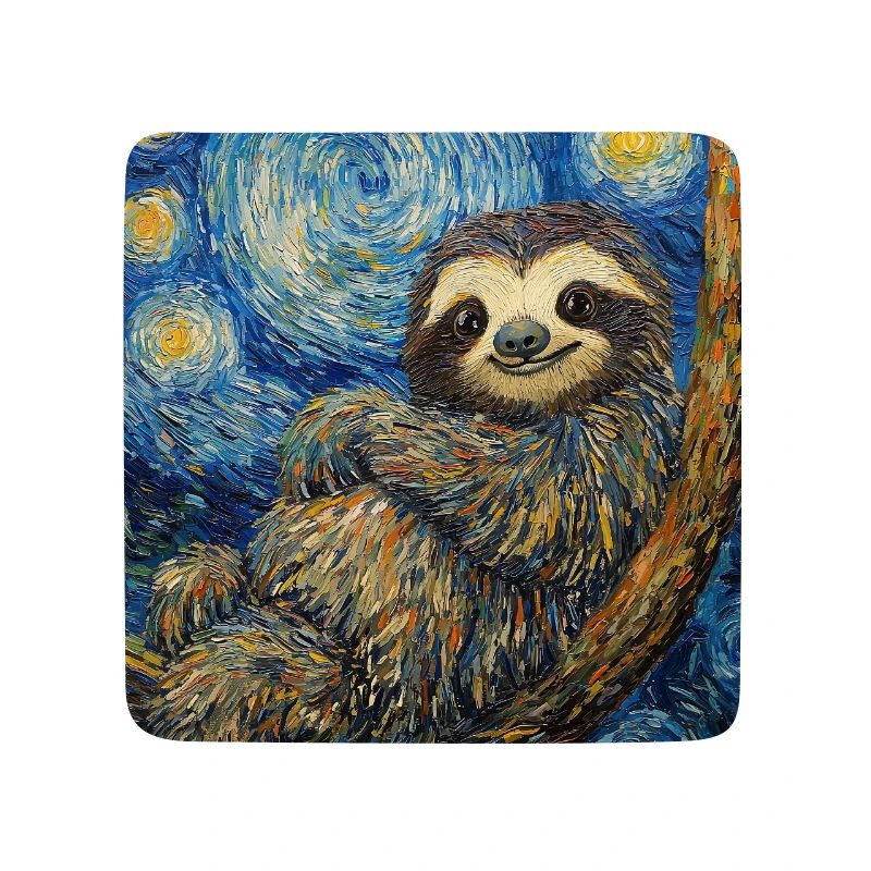 Sloth Van Gogh Style Starry Night