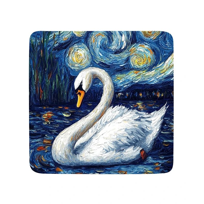Schwan Vogel Van Gogh Style