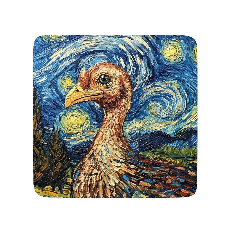 Oiseau de dinde à la Van Gogh