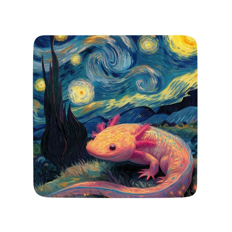 Axolotl Van Gogh Starry Night