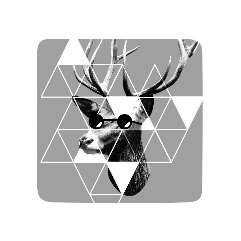 Deer Head - Deer - Hipster