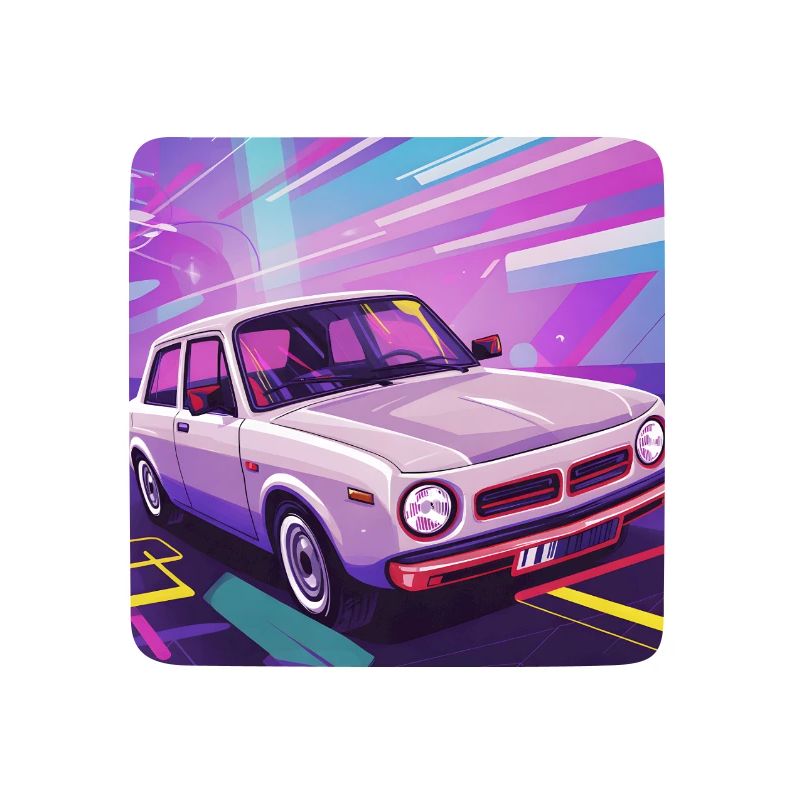 Synthwave Auto in retro style