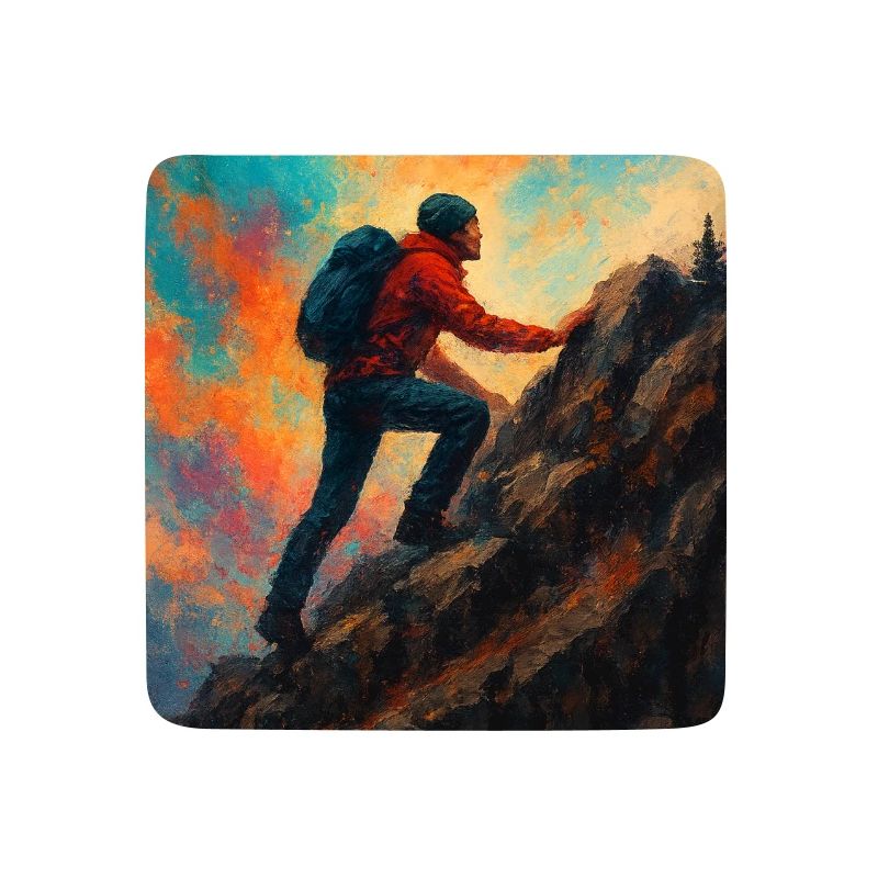 Climber Reaching for the Summit