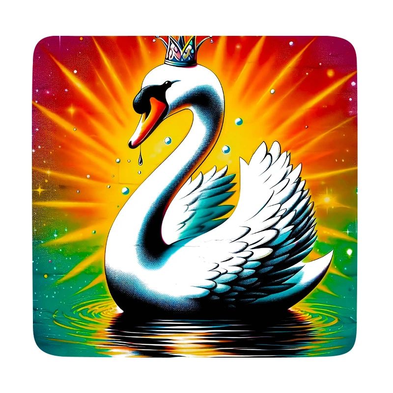Schwan mit der Krone
