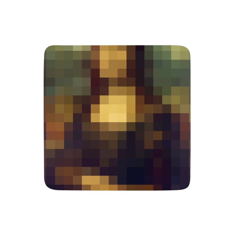 Mona Lisa 8-Bit Pixel Gemälde Leonardo da Vinci