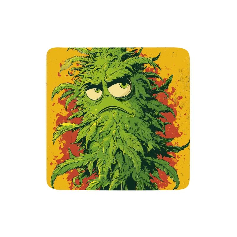 Grumpy Leaf Pop Art Cannabis