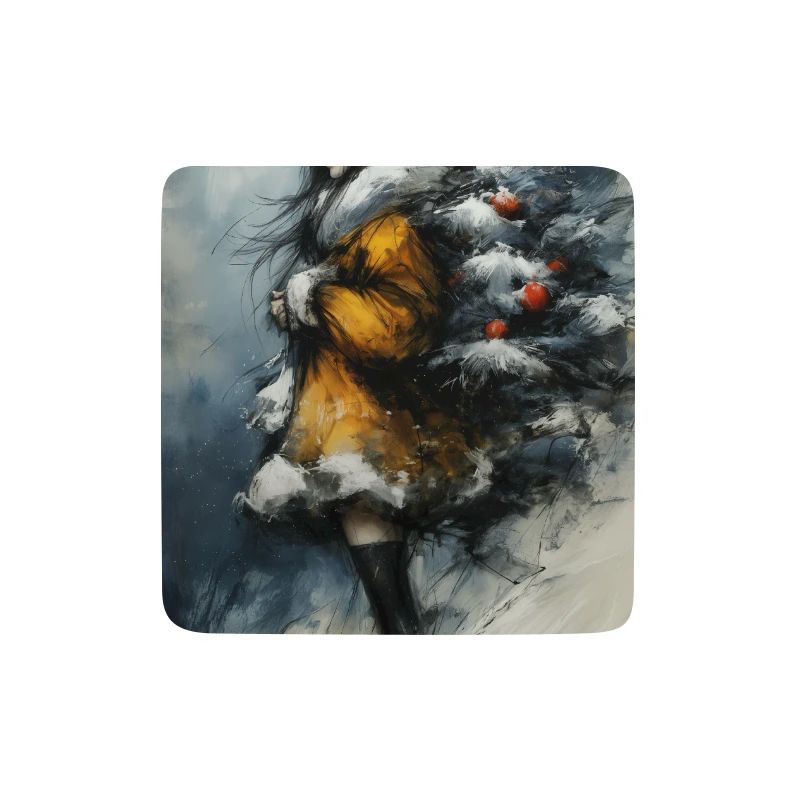 Märchenwinter: Mädchen und Baum