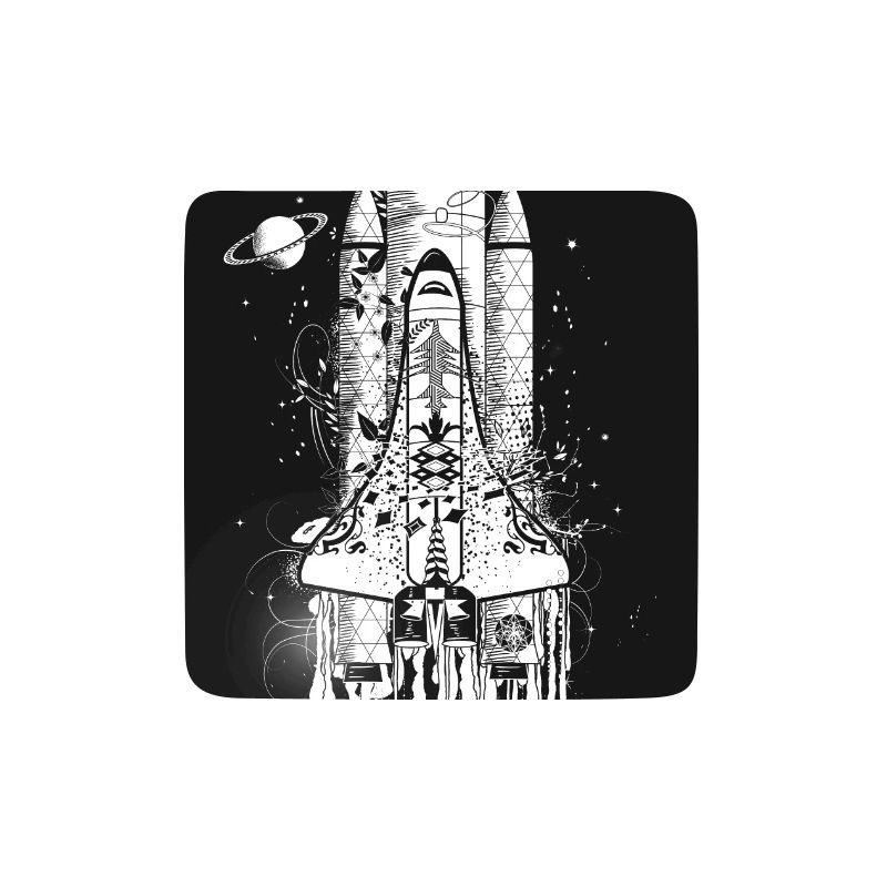 Navette spatiale imaginative dans le style graffiti