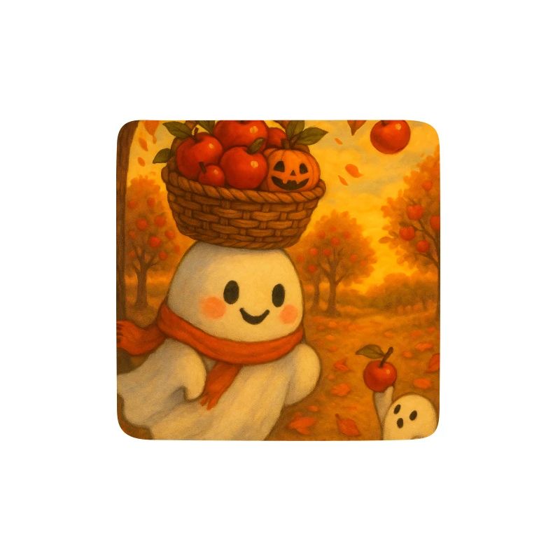 Halloween Geist mit Apfel Ernte