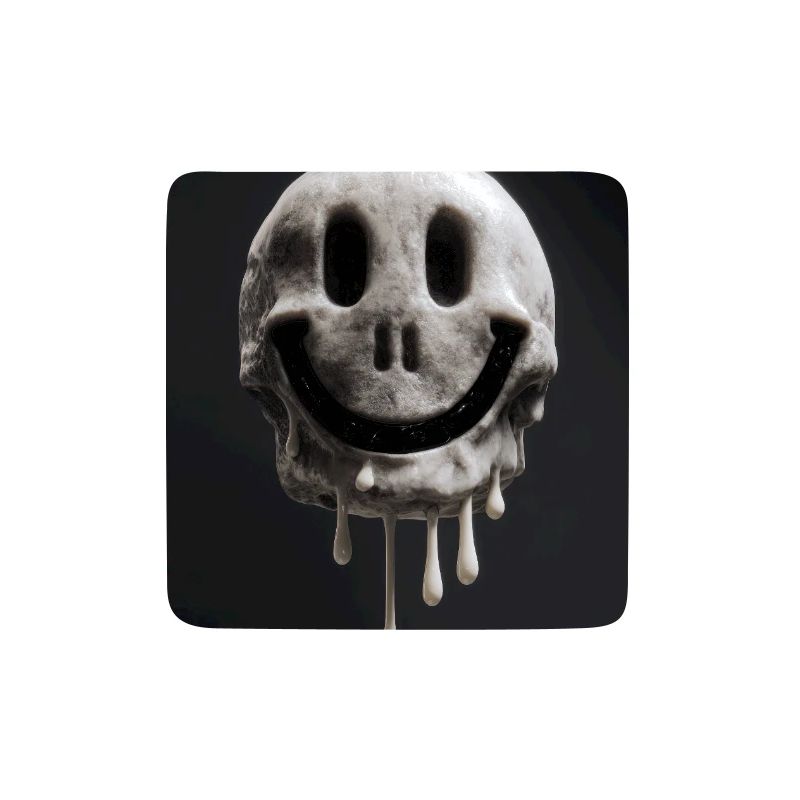 Schmelzender Smiley Schädel