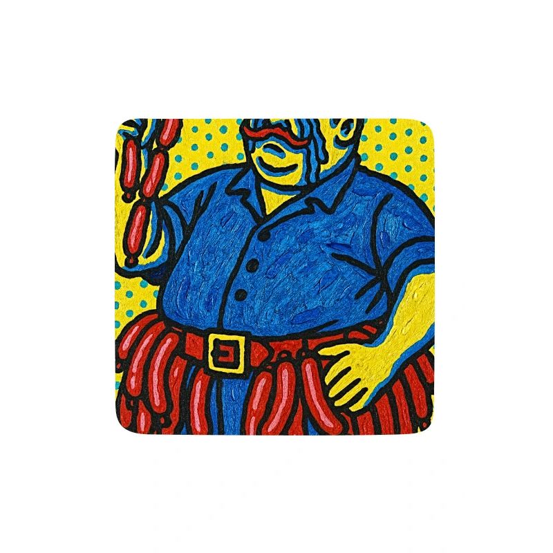 Wurstmann im Pop-Art Stil