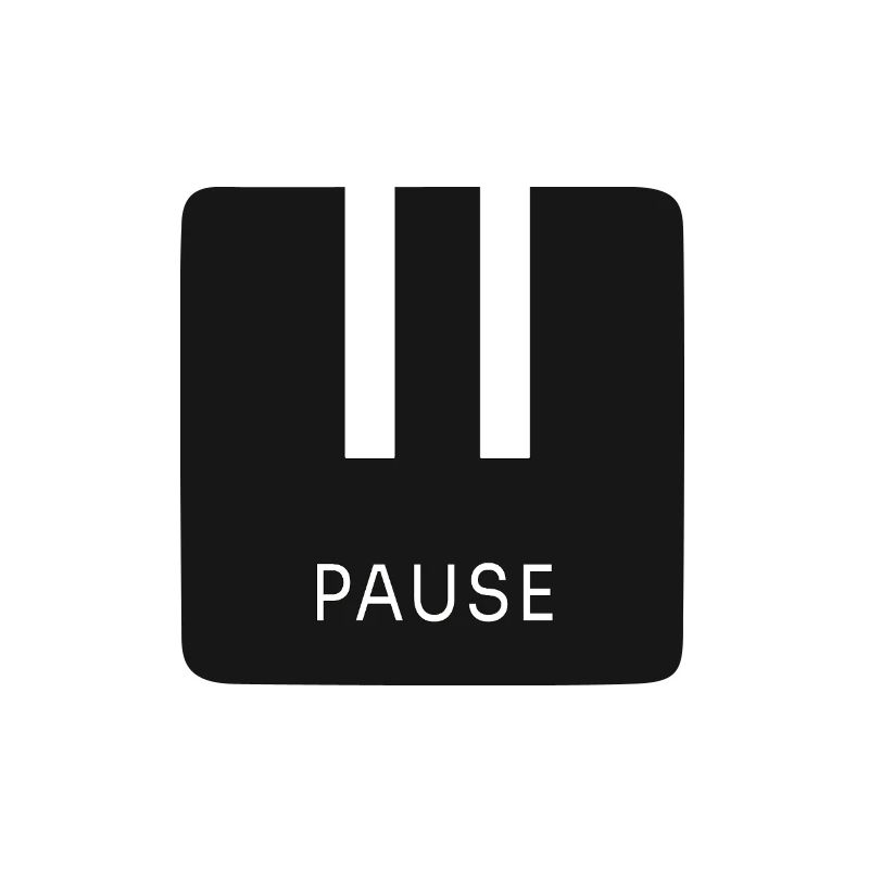 Pause Zeichen Minimal Schwarz