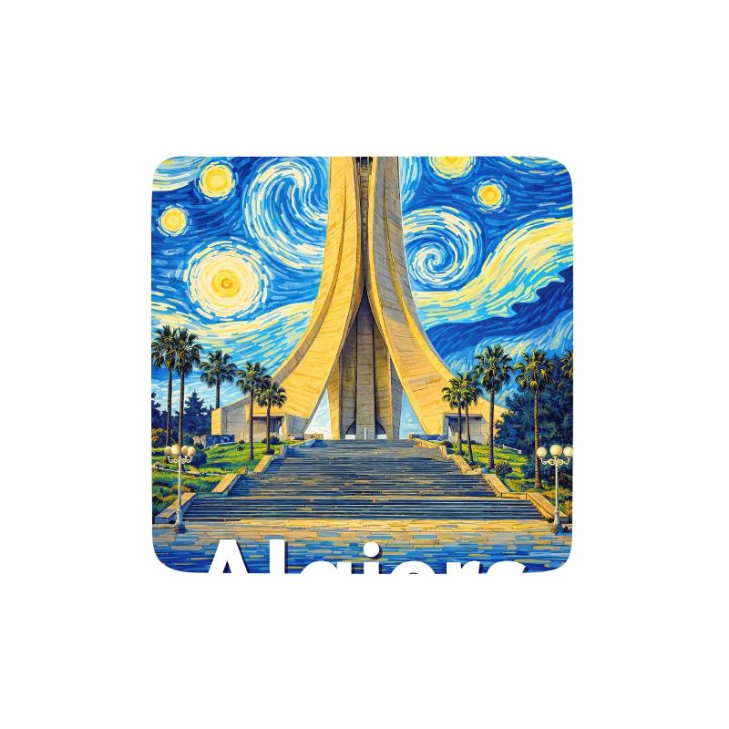 Algiers Monument Starry Night Stil