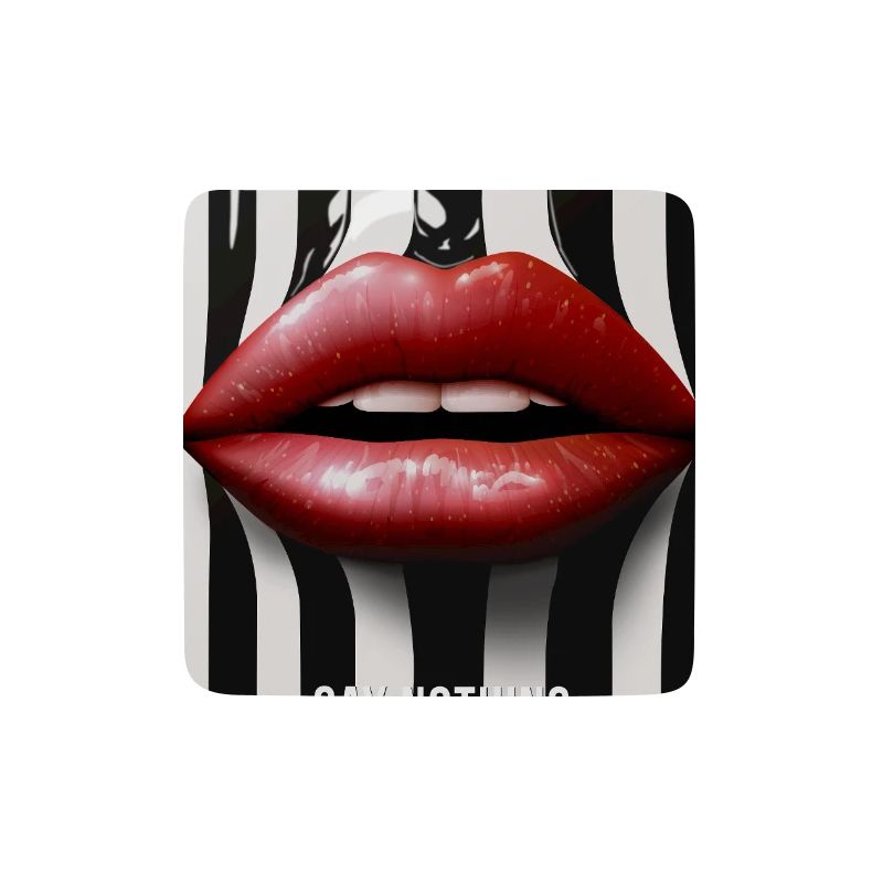 Say Nothing Lips Statement Design