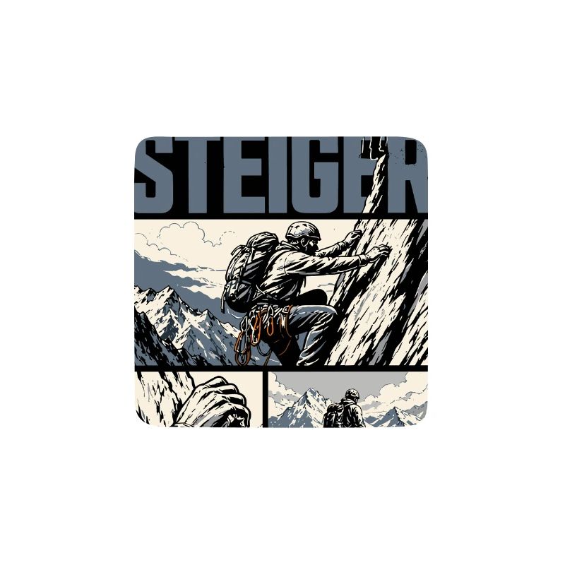 Bergsteiger Abenteuer Comic Design