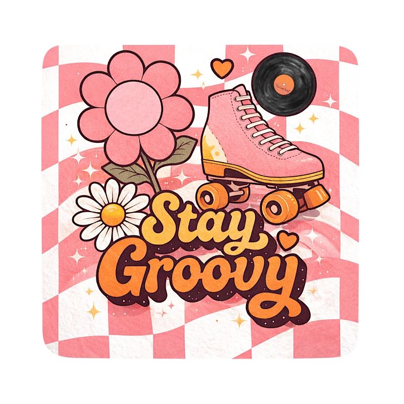 Rosa Retro-Rollschuhe