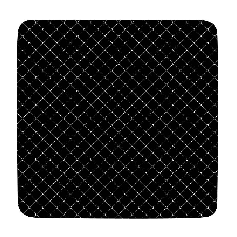 Black Glam Glitter Mesh Pattern
