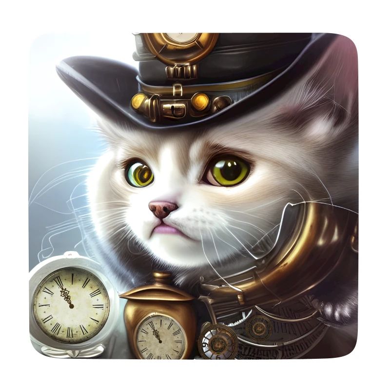 Süßes Steampunk-Kätzchen