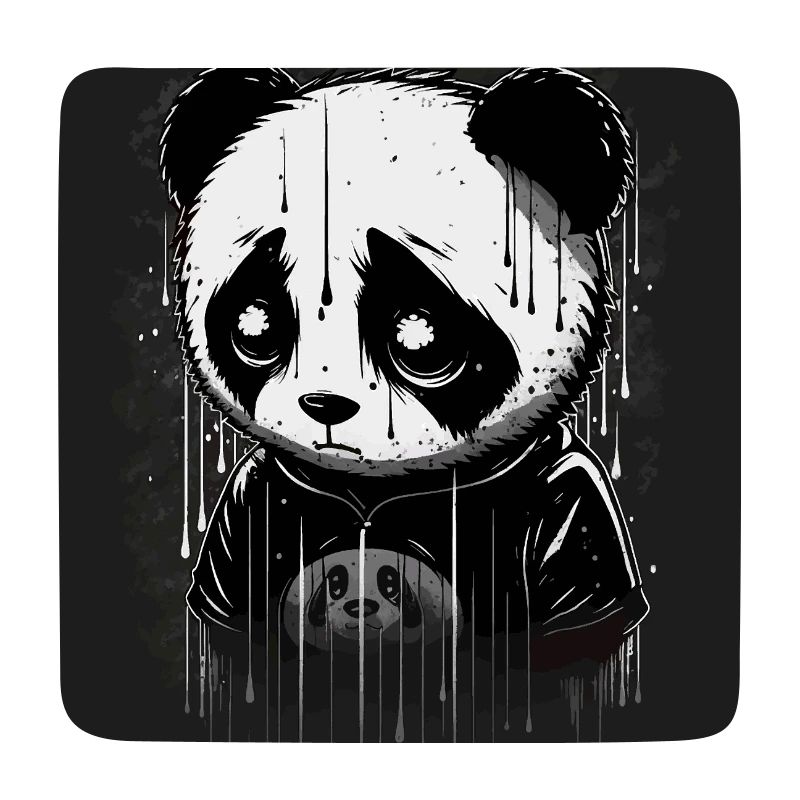 Panda triste mignon