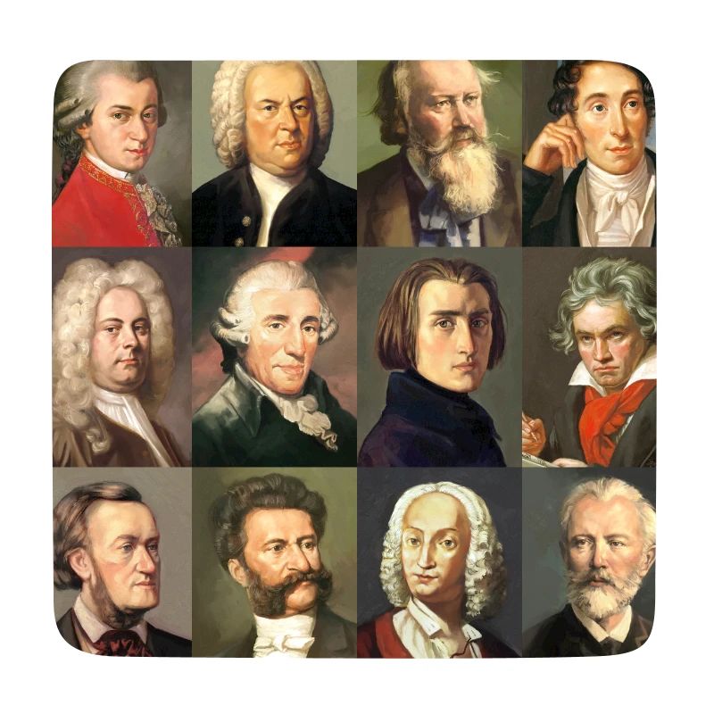 12 classical composers ... from Bach to Wagner