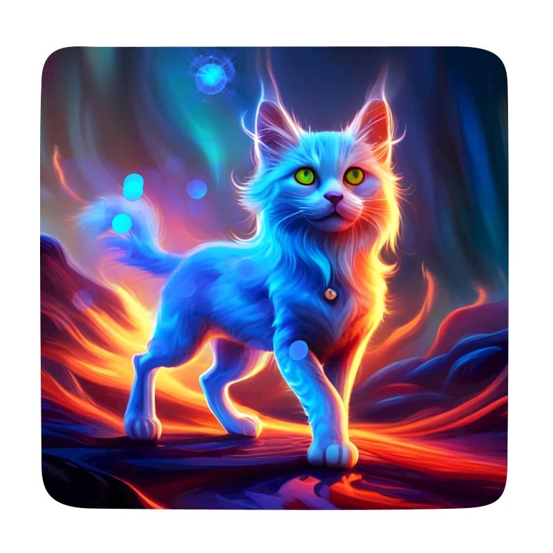Wunderbare blaue Katze.