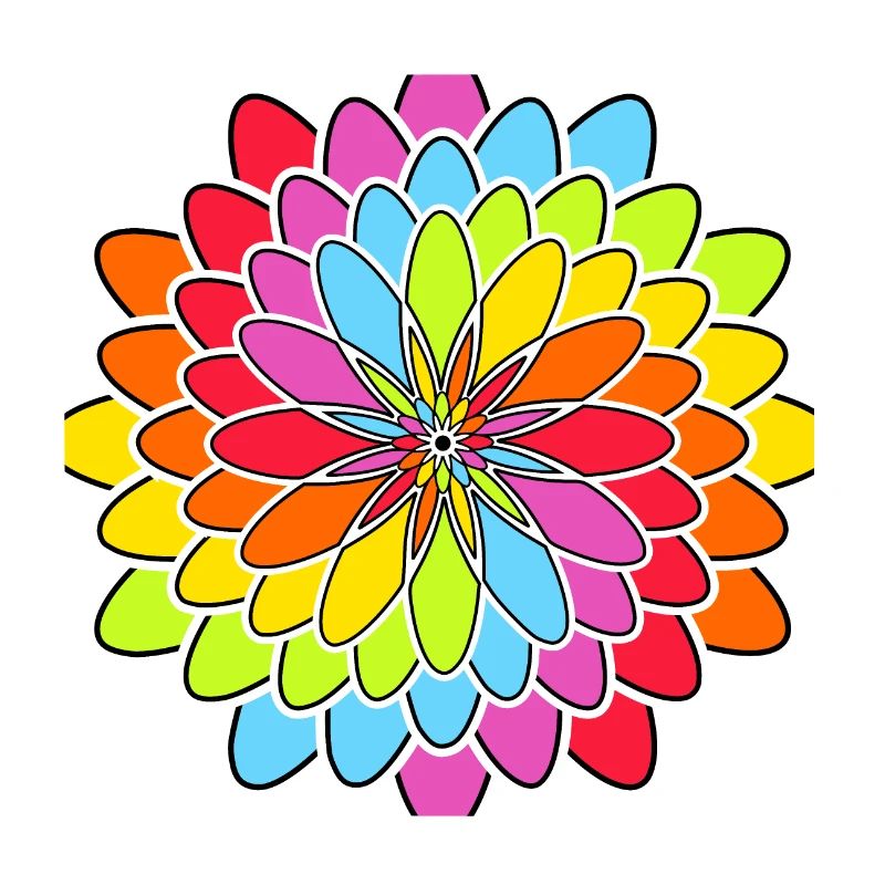Regenbogen Blüte