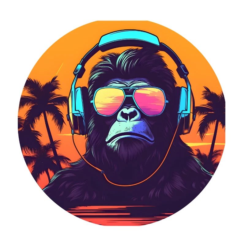 Synthwave DJ Gorilla
