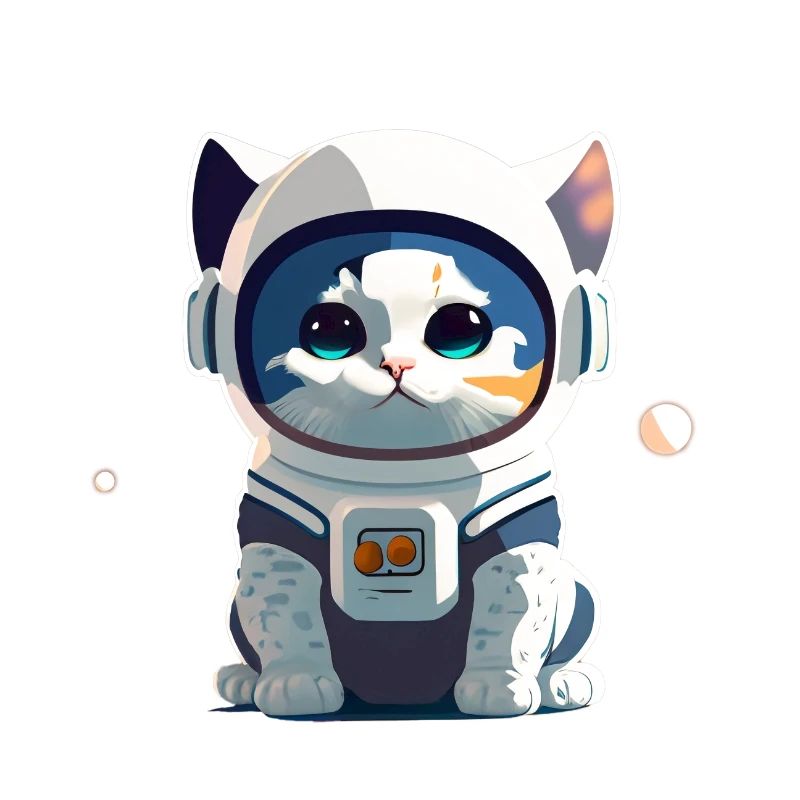 Chatstronaute mignon #4
