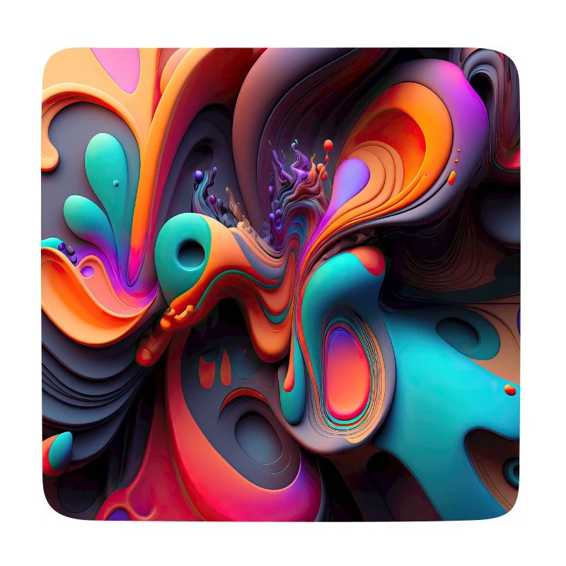 Motif de tourbillon abstrait multicolore vibrant