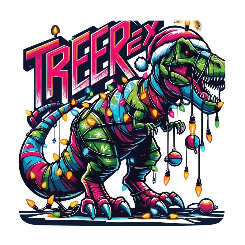 Tree-Rex T-Rex Dinosaur Rocks Christmas