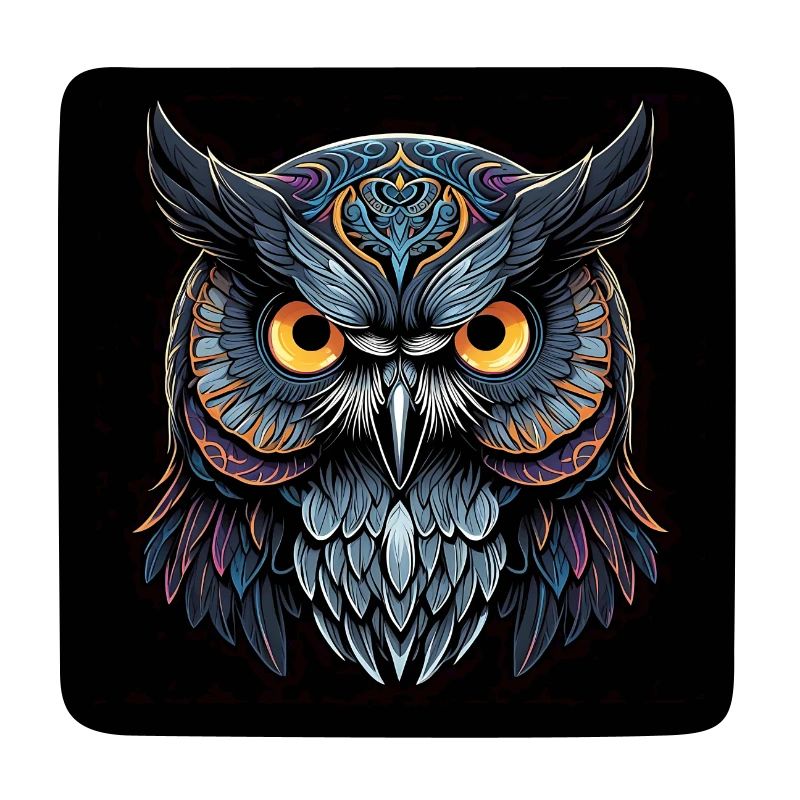 Dekorative unheimliche Eule Eulenportrait