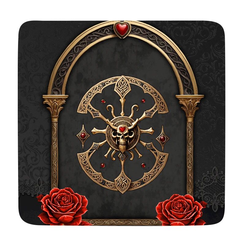 Eternal Bond: Celtic knots in Gothic elegance.