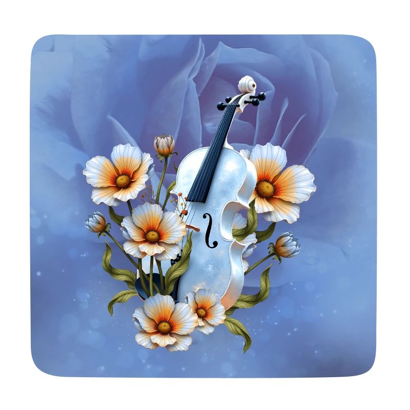 Celeste Geige mit Blumen