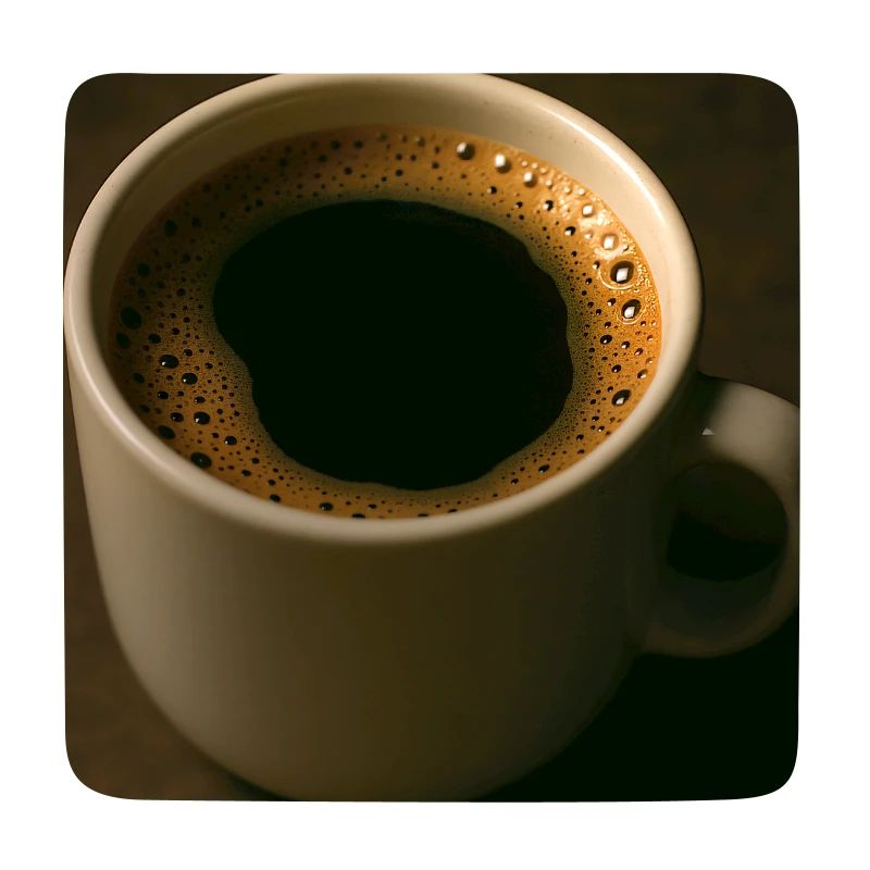 Eine Tasse schwarzer Kaffee