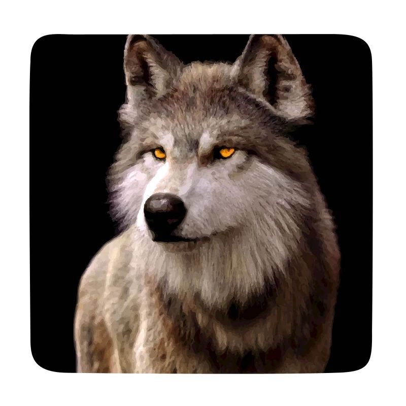 Wolfsblick Bernstein im Dunkel