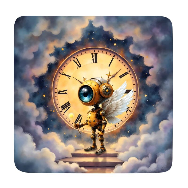 Winged Robot in Celestial Clock