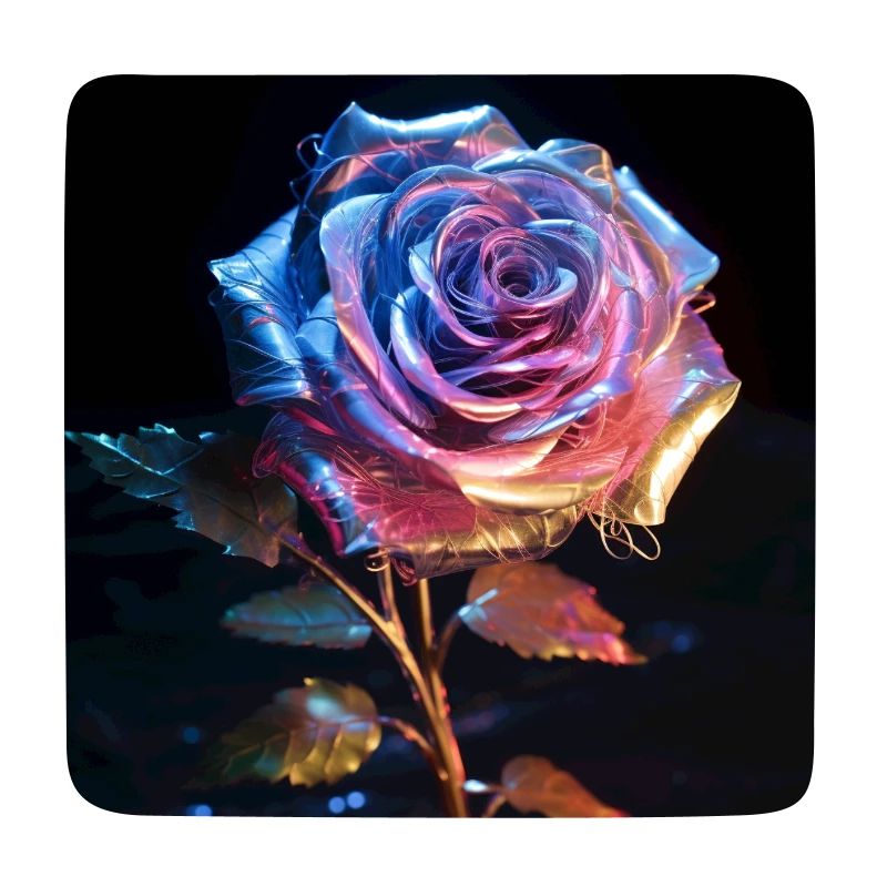 Irisierende Rose Neon
